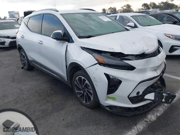 2023 Chevrolet Bolt EUV Premier with VIN 1G1FZ6S0XP4106564, listed as a IAAI auction lot 41454638 with 42,263 mi miles. Bid and sale history available at carsss.com. Image 1.