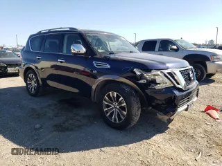 2018 Nissan Armada SV with VIN JN8AY2ND0J9059961, listed as a Copart auction lot 46755125 with 126,792 mi miles and Salvage Title. Bid and sale history available at carsss.com. Image 4.