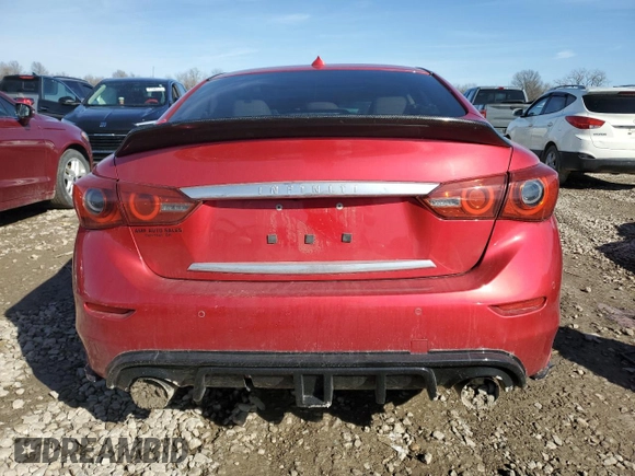 2017 Infiniti Q50 Red Sport 400 с VIN JN1FV7AP3HM850101, выставлен на аукционе Copart как лот 47192335 с пробегом Не указан миль и Списание • Salvage title. История ставок и продаж доступна на DreamBid. Изображение 6.