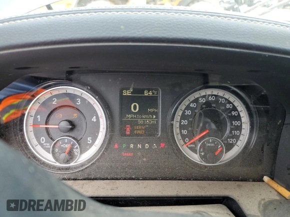 2018 Ram 2500 Big Horn with VIN 3C6UR5ML1JG133427, listed as a Copart auction lot 56129415 with 98,183 mi miles and Salvage title. Bid and sale history available at DreamBid. Image 9.