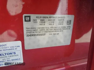 2014 Buick Regal Premium I with VIN 2G4GN5EX2E9202527, listed as a Copart auction lot 52016375 with 74,987 mi miles and Salvage title. Bid and sale history available at DreamBid. Image 12.