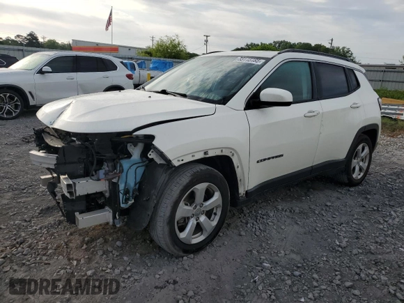 2021 Jeep Compass Latitude с VIN 3C4NJCBB7MT510051, выставлен на аукционе Copart как лот 55115185 с пробегом 53 788 миль миль и Списание • Salvage title. История ставок и продаж доступна на DreamBid. Изображение 1.