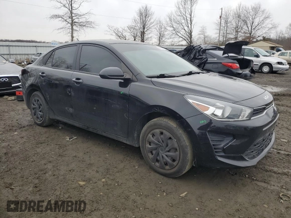 2022 Kia Rio S with VIN 3KPA24AD8NE459914, listed as a Copart auction lot 44423105 with 26,257 mi miles and Salvage Title. Bid and sale history available at carsss.com. Image 4.