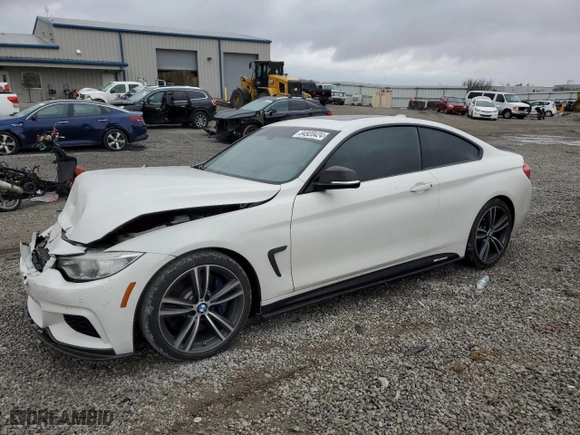 2015 BMW 4 Series 435i with VIN WBA3R1C58FK193458, listed as a Copart auction lot 84920424 with 99,928 mi miles and Salvage Title. Bid and sale history available at carsss.com. Image 1.