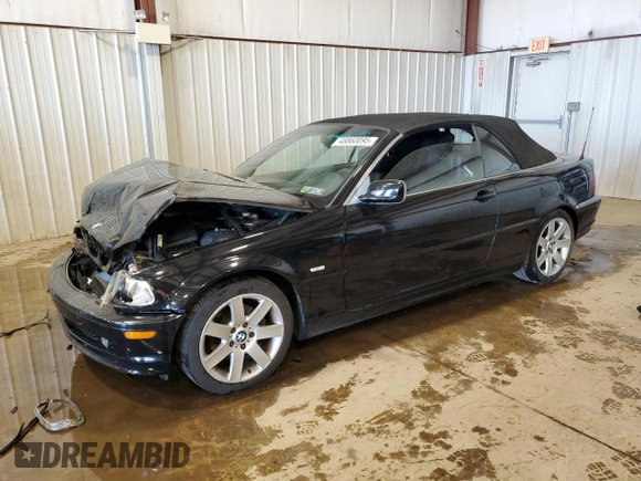 2002 BMW 3 Series 325Ci with VIN WBABS334X2PG87677, listed as a Copart auction lot 48860095 with Not Provided miles and Salvage Title. Bid and sale history available at DreamBid. Image 1.