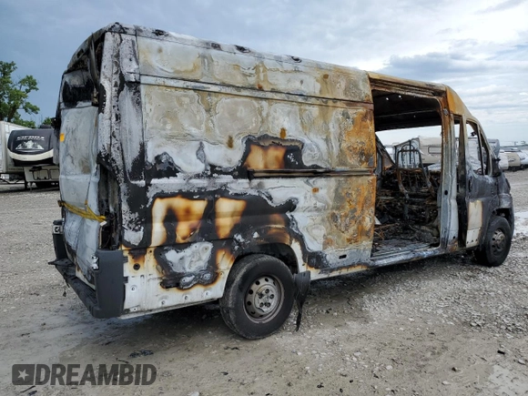 2018 Ram ProMaster Cargo with VIN 3C6URVJG3JE158834, listed as a Copart auction lot 65347754 with Not Provided miles and Salvage Title. Bid and sale history available at carsss.com. Image 3.