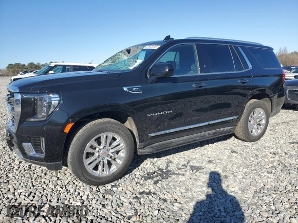 2024 GMC Yukon SLT with VIN 1GKS2BKD7RR214687, listed as a Copart auction lot 41972315 with 14,492 mi miles and Clean Title. Bid and sale history available at carsss.com. Image 1.
