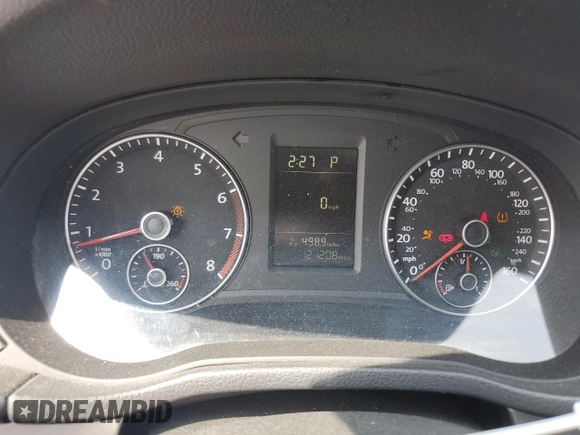 2015 Volkswagen Passat Limited Edition with VIN 1VWAT7A30FC098027, listed as a Copart auction lot 60612055 with 121,208 mi miles and Salvage title. Bid and sale history available at DreamBid. Image 9.