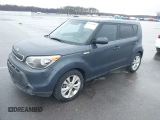 2015 Kia Soul + with VIN KNDJP3A5XF7176615, listed as a IAAI auction lot 41857489 with 107,707 mi miles and . Bid and sale history available at DreamBid. Image 2.