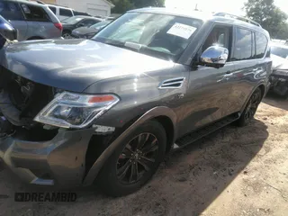 2018 Nissan Armada Platinum z VIN JN8AY2NE1J9730756, wystawiony jako IAAI lot #42274976 z przebiegiem 65 462 mil mil oraz . Historia ofert i sprzedaży dostępna na DreamBid. Obrazek 2.
