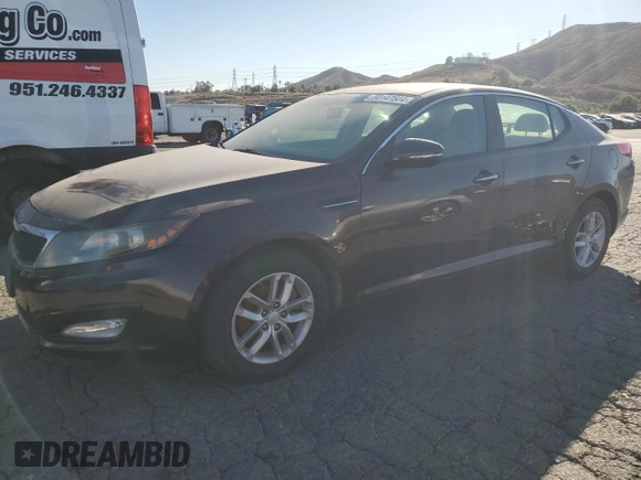 2012 Kia Optima LX with VIN 5XXGM4A70CG084622, listed as a Copart auction lot 80147604 with 55,853 mi miles and Salvage Title. Bid and sale history available at carsss.com. Image 1.