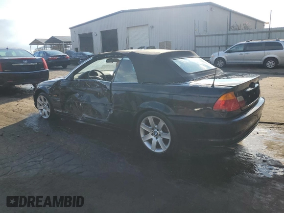 2001 BMW 3 Series 325Ci with VIN WBABS33421JY53592, listed as a Copart auction lot 80011414 with 0 mi miles and Salvage Title. Bid and sale history available at carsss.com. Image 2.