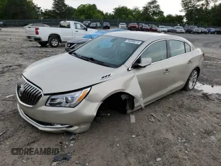 2015 Buick LaCrosse Leather with VIN 1G4GB5G3XFF198822, listed as a Copart auction lot 56388614 with 81,320 mi miles and Salvage Title. Bid and sale history available at carsss.com. Image 1.