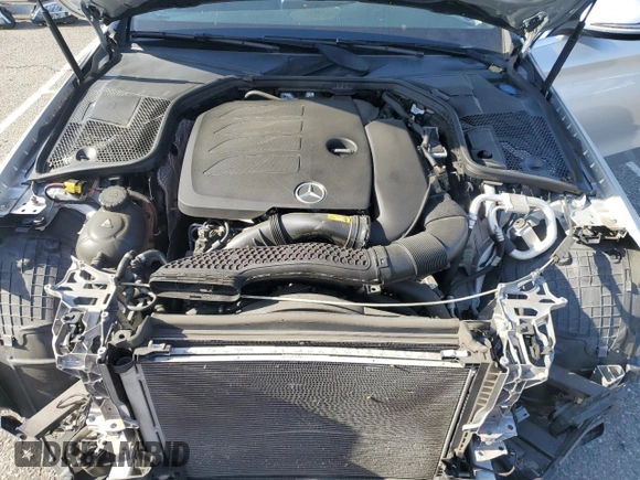 2019 Mercedes-Benz C 300 with VIN 55SWF8DB5KU316936, listed as a Copart auction lot 57279155 with 31,329 mi miles and Salvage title. Bid and sale history available at DreamBid. Image 11.