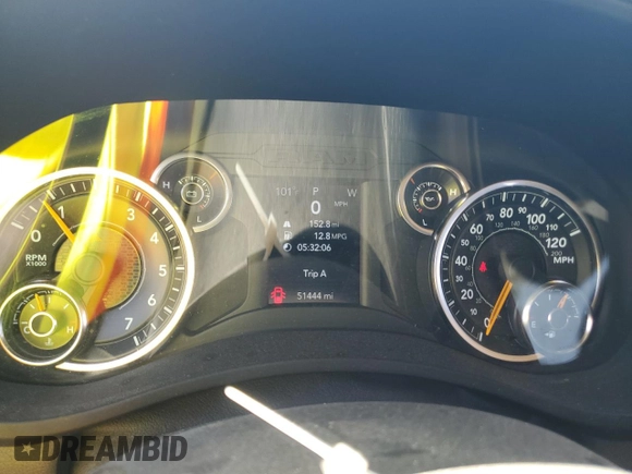 2019 Ram 2500 Tradesman with VIN 3C6UR5CJ7KG598618, listed as a Copart auction lot 50349845 with 51,444 mi miles and Salvage Title. Bid and sale history available at carsss.com. Image 9.