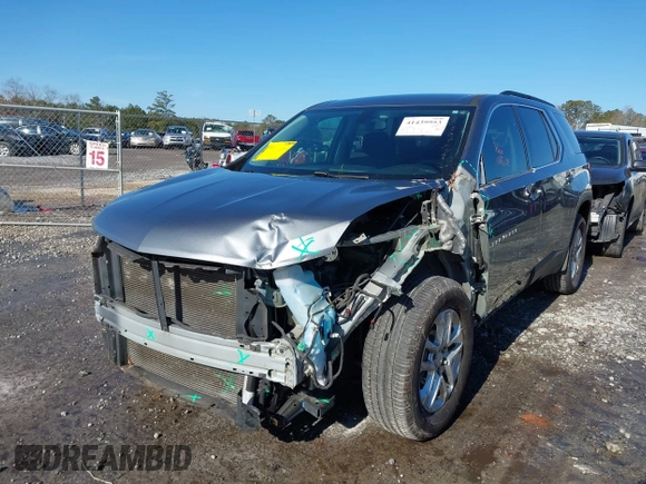 2021 Chevrolet Traverse LT Cloth with VIN 1GNERGKW9MJ210996, listed as a IAAI auction lot 41439953 with 52,099 mi miles. Bid and sale history available at carsss.com. Image 6.
