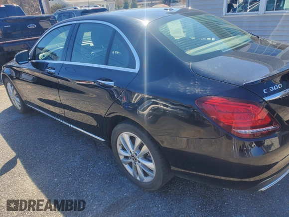 2019 Mercedes-Benz C 300 with VIN 55SWF8EB5KU290580, listed as a Copart auction lot 53017925 with Not Provided miles and Clean Title. Bid and sale history available at carsss.com. Image 3.