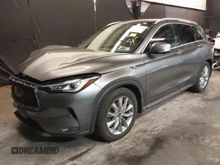 2019 Infiniti QX50 Essential with VIN 3PCAJ5M37KF141381, listed as a IAAI auction lot 42099327 with 55,177 mi miles and . Bid and sale history available at DreamBid. Image 19.