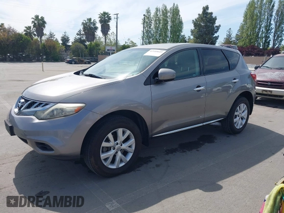 2012 Nissan Murano S with VIN JN8AZ1MU3CW101889, listed as a IAAI auction lot 42109643 with 174,502 mi miles and . Bid and sale history available at carsss.com. Image 2.