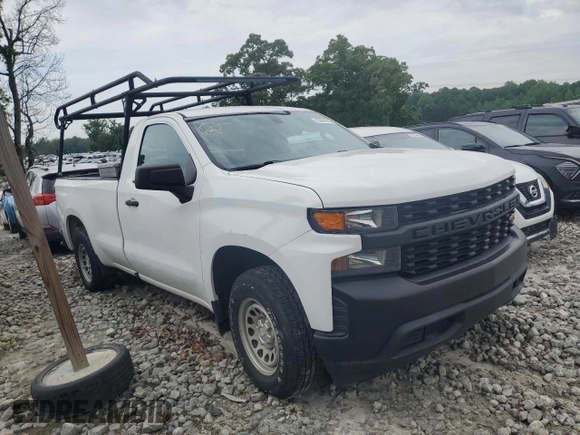 2020 Chevrolet Silverado 1500 Work Truck with VIN 3GCNWAEH8LG147966, listed as a Copart auction lot 53994745 with 106,803 mi miles and Clean Title. Bid and sale history available at carsss.com. Image 4.