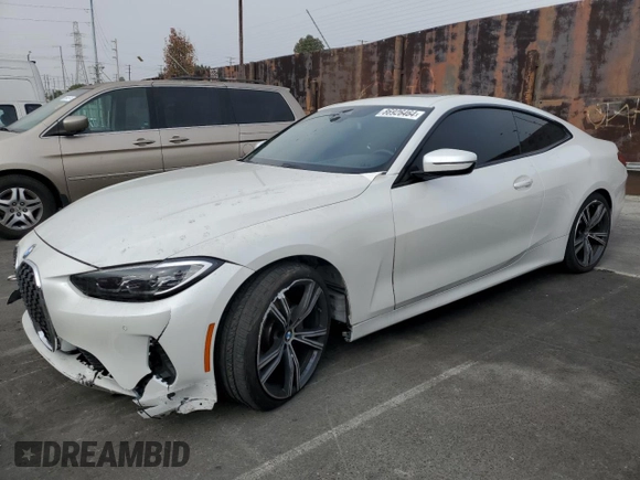 2021 BMW 4 Series 430i with VIN WBA53AP07MCG84168, listed as a Copart auction lot 86926464 with 17,145 mi miles and Salvage Title. Bid and sale history available at DreamBid. Image 1.