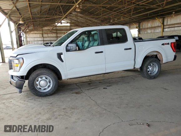 2023 Ford F-150 XL with VIN 1FTEW1EBXPKD31221, listed as a Copart auction lot 47306805 with 14,999 mi miles and Non Repairable. Bid and sale history available at carsss.com. Image 1.