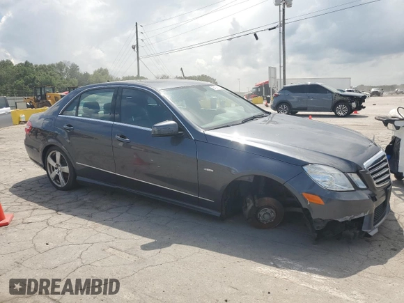 2012 Mercedes-Benz E 350 Luxury with VIN WDDHF5KB3CA605521, listed as a Copart auction lot 64076005 with 146,855 mi miles and Salvage title. Bid and sale history available at DreamBid. Image 4.