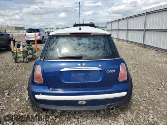 2003 MINI Hardtop with VIN WMWRC334X3TC38665, listed as a Copart auction lot 58563345 with Not provided miles and Non repairable. Bid and sale history available at DreamBid. Image 6.