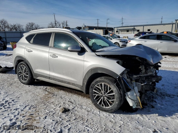 2020 Hyundai Tucson SEL with VIN KM8J33AL8LU166054, listed as a Copart auction lot 45563145 with 39,134 mi miles and Salvage Title. Bid and sale history available at carsss.com. Image 4.