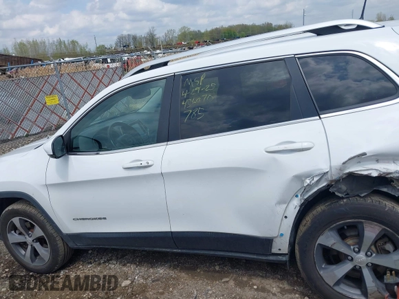 2019 Jeep Cherokee Limited with VIN 1C4PJMDN9KD180308, listed as a IAAI auction lot 42178830 with 164,453 mi miles and . Bid and sale history available at DreamBid. Image 14.