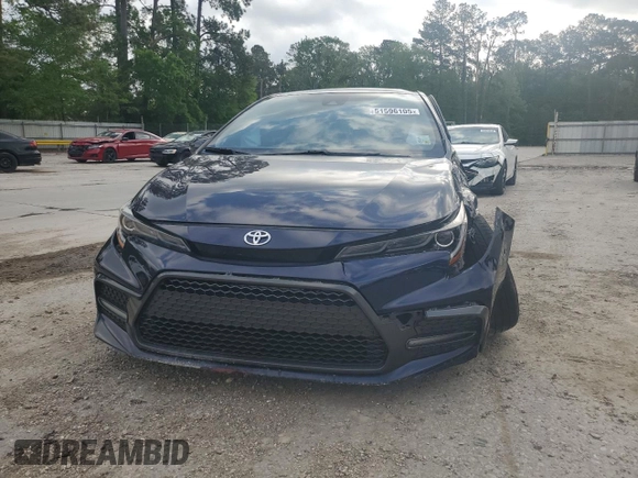 2020 Toyota Corolla XSE with VIN JTDT4RCE7LJ000475, listed as a Copart auction lot 51596105 with 96,782 mi miles and Salvage Title. Bid and sale history available at carsss.com. Image 5.