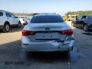 2014 Infiniti Q50 Premium with VIN JN1BV7ARXEM705066, listed as a Copart auction lot 66719614 with 85,759 mi miles and Salvage Title. Bid and sale history available at carsss.com. Image 6.