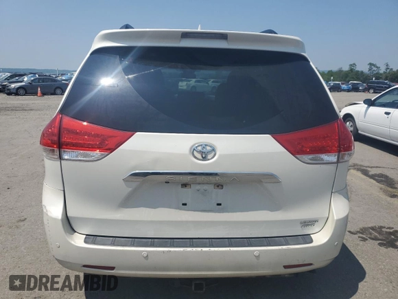 2013 Toyota Sienna XLE with VIN 5TDDK3DC1DS054265, listed as a Copart auction lot 59713835 with 206,197 mi miles and Salvage title. Bid and sale history available at DreamBid. Image 6.