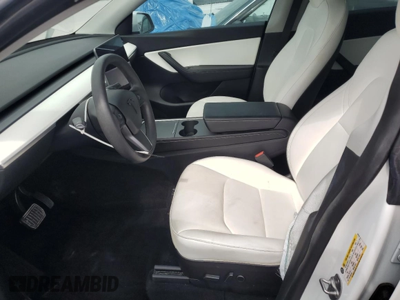 2021 Tesla Model Y Long Range with VIN 5YJYGDEE5MF203130, listed as a Copart auction lot 54642795 with 73,663 mi miles and Non Repairable. Bid and sale history available at DreamBid. Image 7.