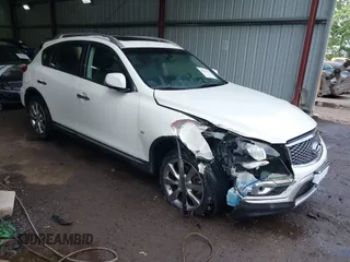 2017 Infiniti QX50 with VIN JN1BJ0RR4HM402215, listed as a IAAI auction lot 42423223 with 40,362 mi miles and . Bid and sale history available at DreamBid. Image 1.