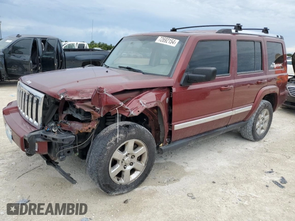 2008 Jeep Commander Limited with VIN 1J8HG58218C100659, listed as a Copart auction lot 72692154 with 171,549 mi miles and Salvage Title. Bid and sale history available at carsss.com. Image 1.