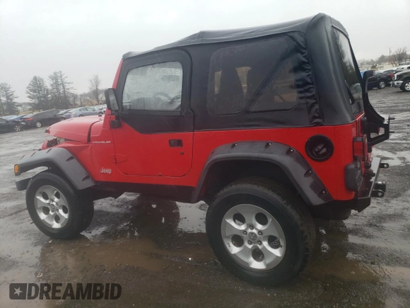 2002 Jeep Wrangler SE with VIN 1J4FA29P02P715013, listed as a Copart auction lot 48039035 with 193,583 mi miles and Salvage Title. Bid and sale history available at DreamBid. Image 2.
