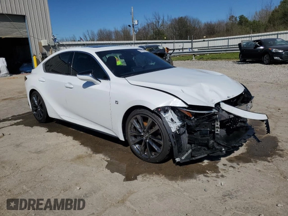 2024 Lexus IS with VIN JTHGZ1B26R5076877, listed as a Copart auction lot 50035165 with 17,527 mi miles and Salvage Title. Bid and sale history available at carsss.com. Image 4.