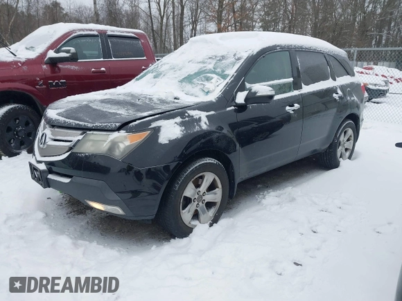 2007 Acura MDX Tech Pkg with VIN 2HNYD28307H553443, listed as a IAAI auction lot 41505317 with 255,688 mi miles. Bid and sale history available at carsss.com. Image 2.