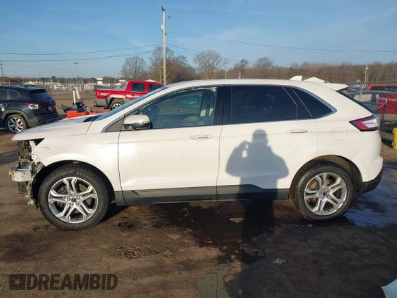 2017 Ford Edge Titanium with VIN 2FMPK4K98HBB31582, listed as a IAAI auction lot 41752885 with 119,196 mi miles. Bid and sale history available at carsss.com. Image 15.