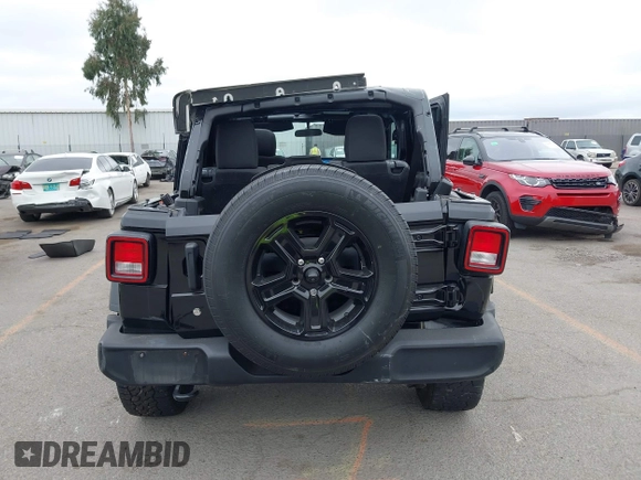 2018 Jeep Wrangler Unlimited Sport S with VIN 1C4HJXDG8JW105612, listed as a IAAI auction lot 42420765 with 54,873 mi miles and . Bid and sale history available at DreamBid. Image 15.