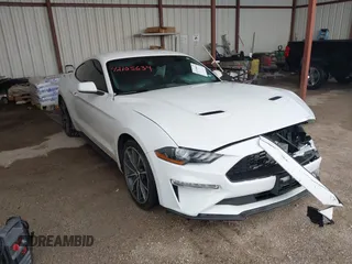 2019 Ford Mustang EcoBoost z VIN 1FA6P8TH1K5168795, wystawiony jako IAAI lot #42105634 z przebiegiem 61 480 mil mil oraz . Historia ofert i sprzedaży dostępna na DreamBid. Obrazek 1.