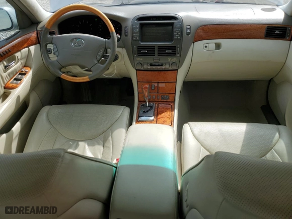 2004 Lexus LS 430 with VIN JTHBN36F340153130, listed as a Copart auction lot 49095655 with NaN miles and Salvage Title. Bid and sale history available at carsss.com. Image 8.