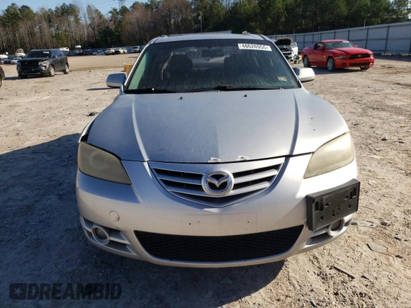 2005 Mazda 3 s with VIN JM1BK323451250774, listed as a Copart auction lot 48626955 with 241,870 mi miles and Salvage Title. Bid and sale history available at carsss.com. Image 5.