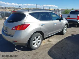 2009 Nissan Murano SL with VIN JN8AZ18W39W211281, listed as a IAAI auction lot 40254241 with 169,010 mi miles. Bid and sale history available at carsss.com. Image 4.