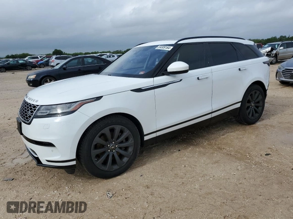 2019 Land Rover Range Rover Velar S with VIN SALYB2FV0KA220823, listed as a Copart auction lot 59309164 with 44,102 mi miles and Salvage title. Bid and sale history available at DreamBid. Image 1.