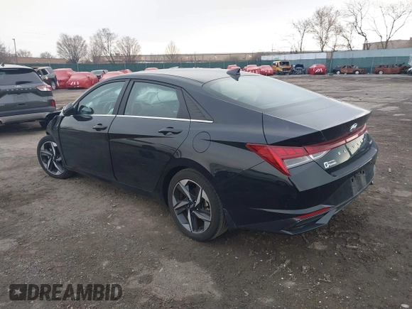 2023 Hyundai Elantra Limited with VIN KMHLP4AG6PU400980, listed as a IAAI auction lot 41886606 with 19,219 mi miles and . Bid and sale history available at DreamBid. Image 3.