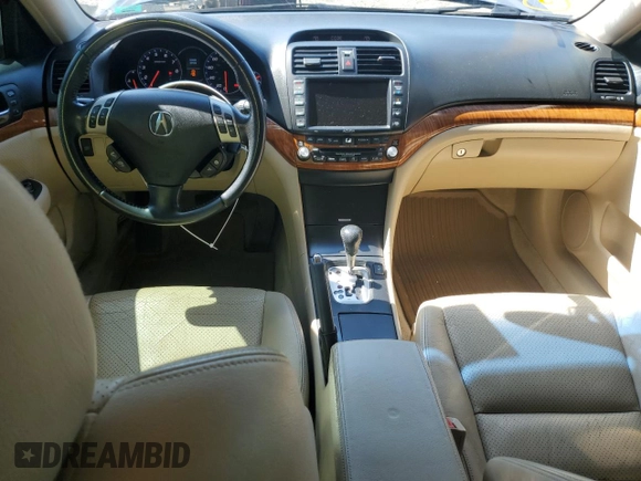 2008 Acura TSX Nav with VIN JH4CL96948C014975, listed as a Copart auction lot 61224325 with 140,429 mi miles and Salvage title. Bid and sale history available at DreamBid. Image 8.