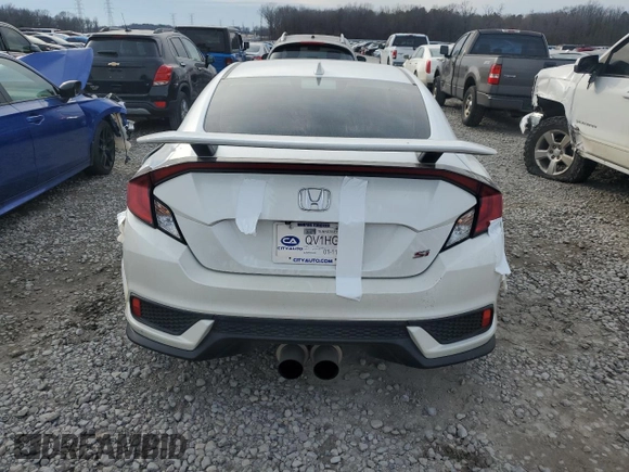 2017 Honda Civic Si with VIN 2HGFC3A50HH753243, listed as a Copart auction lot 88440335 with 82,181 mi miles and Salvage Title. Bid and sale history available at DreamBid. Image 6.