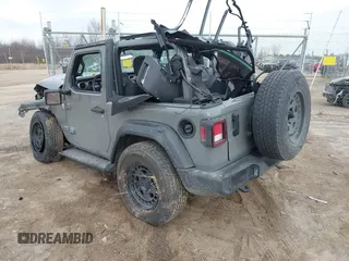 2018 Jeep Wrangler Sport S with VIN 1C4GJXAGXJW197483, listed as a IAAI auction lot 41825305 with 64,173 mi miles and . Bid and sale history available at DreamBid. Image 3.
